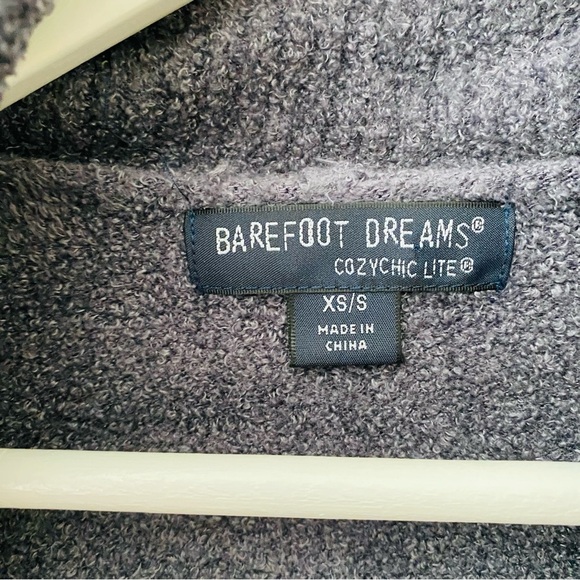 Barefoot Dreams Open Front Cardigan Sweater Blue/Gray Sz XS/S - Picture 4 of 10
